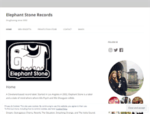 Tablet Screenshot of elephantstonerecords.com